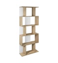 #* Bibliotheque JOYCE chêne et blanc