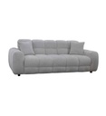 CANAPE 3PLACES FIXE-230CM-TISSU CREME-8836-CREME