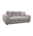 CANAPE 2PLACES FIXE-195CM-TISSU CREME-8836-CREME
