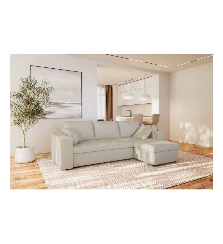 ²ANGLE RÉVERSIBLE-CONVERTIBLE+COFFRE-TISSU BARREL 03 BEIGE-ALICE 2