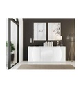 BUFFET 3 PORTES LAQUE BLANCHE BRILLANTE-N°2-L.200-25SA3030-PULP