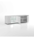 MEUBLE TV 2 PORTES 1 NICHE N°06-L.180CM-25SA3320-LAQUE BLANCHE BRILLANTE-PULP