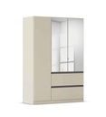 ARMOIRE 4PT (2 MIROIRS)-2 TIROIRS-181 CM-COLORIS CHAMPAGNE-AW498.0CK9-COSTA