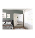 ARMOIRE 4PT (2 MIROIRS)-2 TIROIRS-181 CM-COLORIS CHAMPAGNE-AW498.0CK9-COSTA