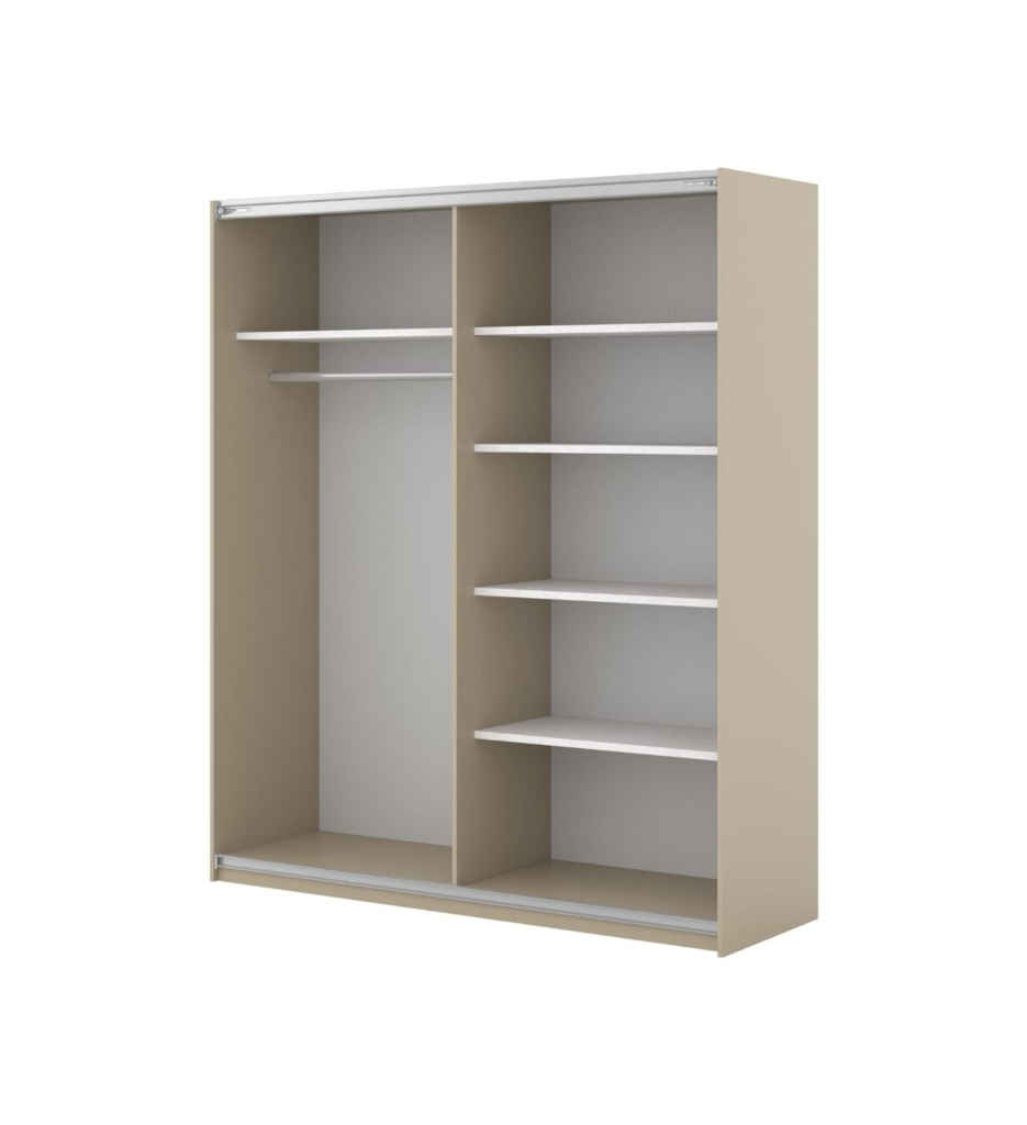 ARMOIRE 2 PORTES COUSLISSANTES-150CM-2D-2412OE15-BEIGE-NIVA