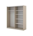 ARMOIRE 2 PORTES COUSLISSANTES-150CM-2D-2412OE15-BEIGE-NIVA