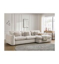 ANGLE DROIT FIXE 2610+YL820-TISSU SEMONA SAND+SEMONA SAND+BUBBLE GREIGE -GLENN
