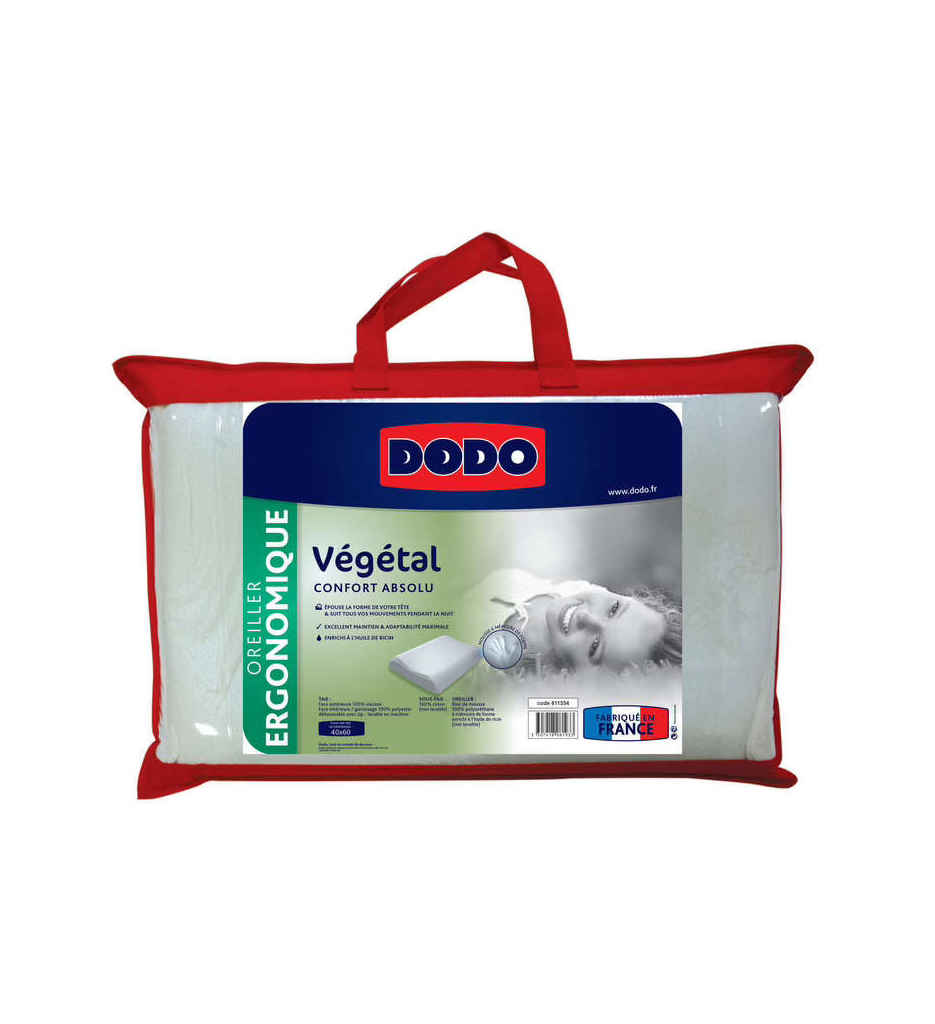 Oreiller DODO Rectangulaire 40 x 60 cm VEGETAL