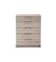 Commode 5 tiroirs SPACE coloris chêne shannon 360280