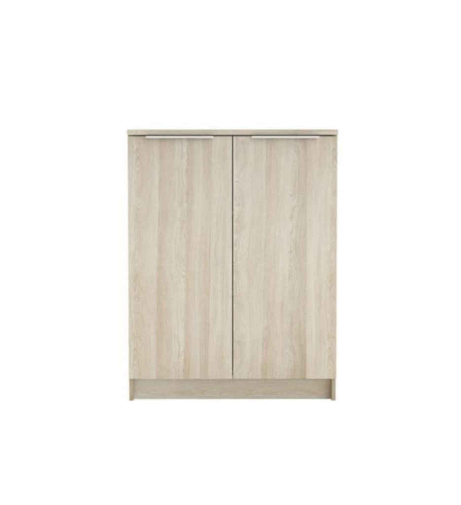 Rangement bas SPACE coloris chêne shannon 360281