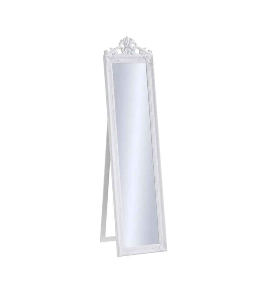 Miroir psyche 172 cm 40 cm blanc - BAROQUE