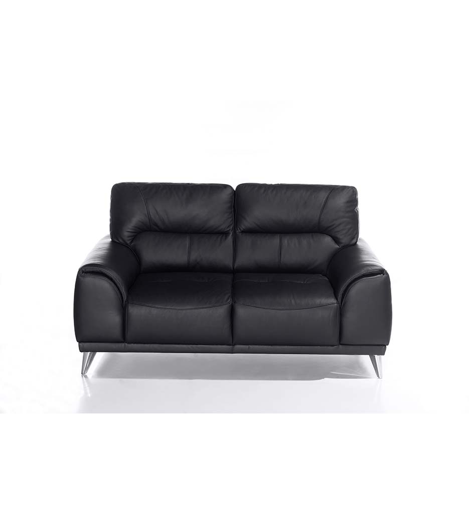 CANAPE 2PL  CUIR NOIR 9003 - FRISCO-C928200/PAMP