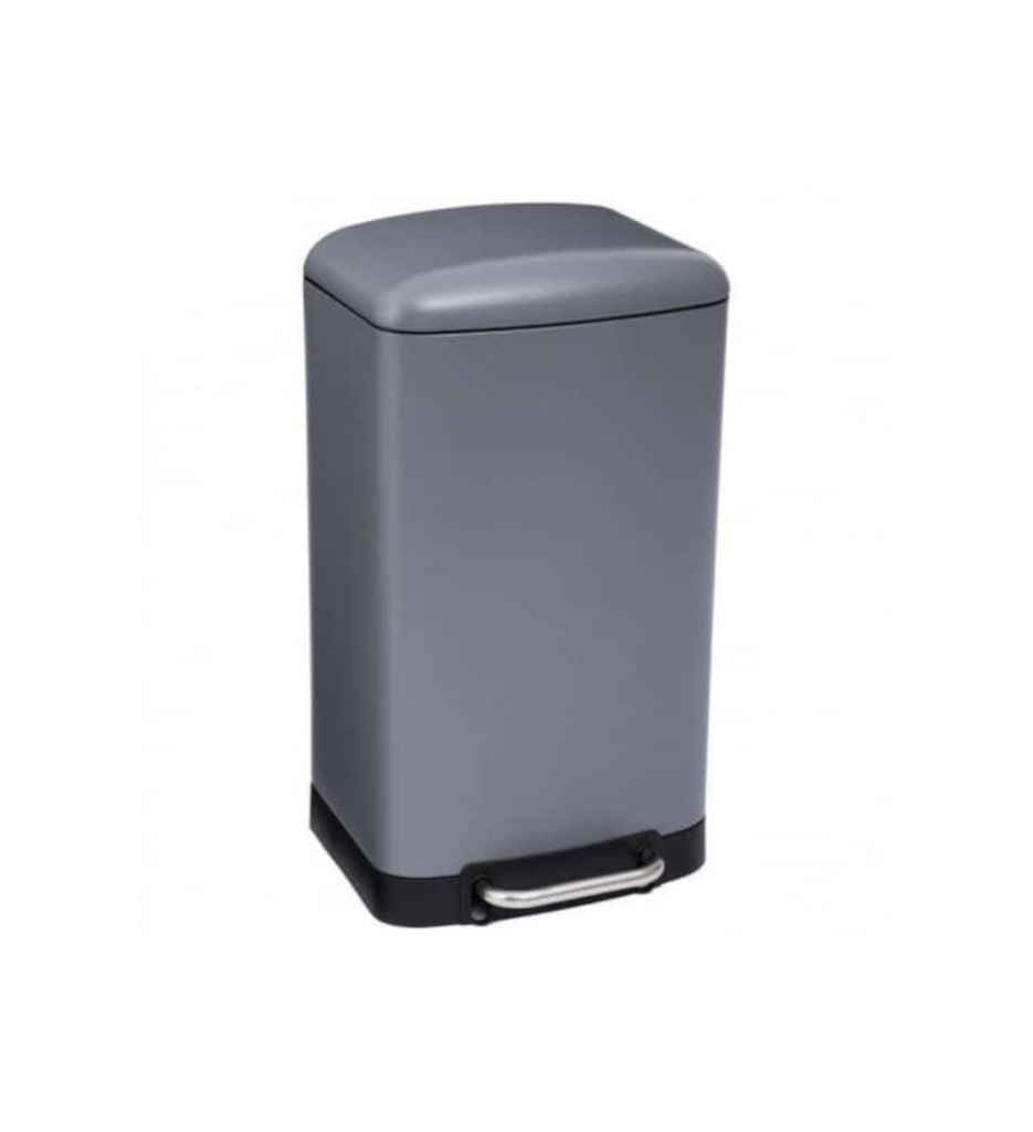 POUBELLE 30L METAL GRIS  133683 ARIANE