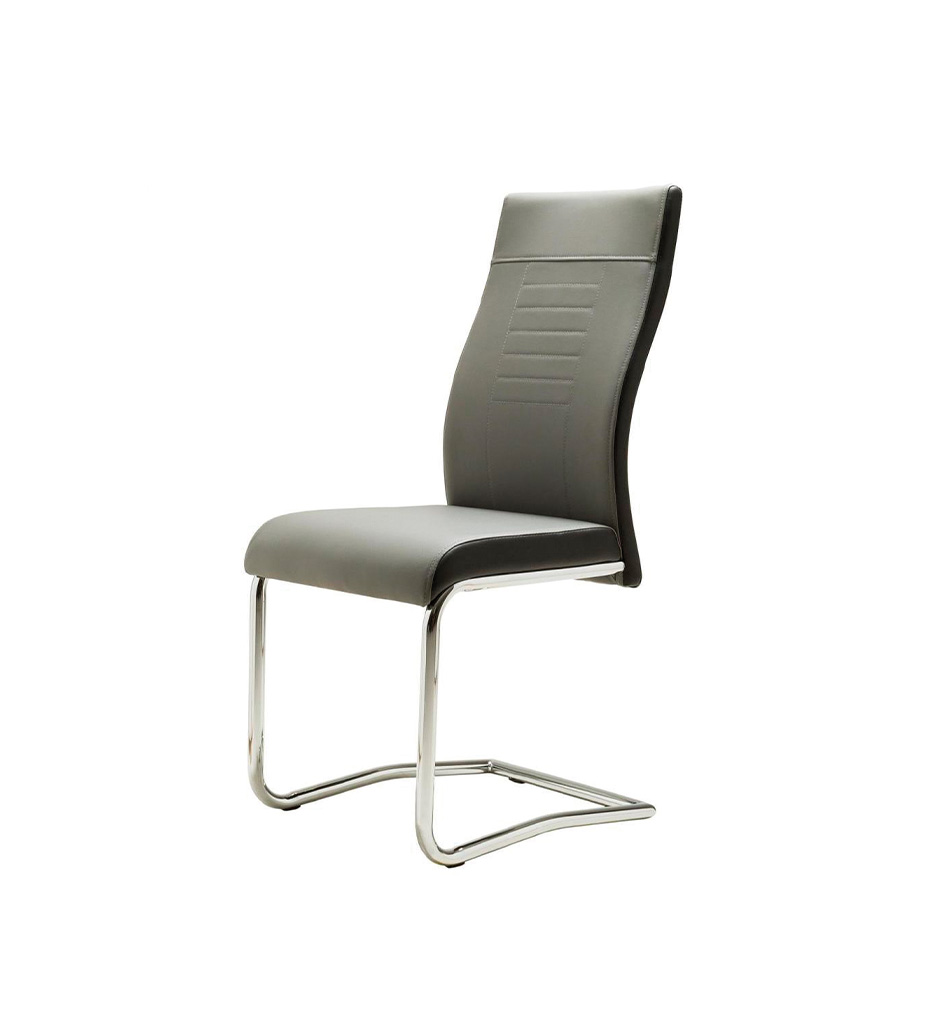 #CHAISE LUCKY GRIS/NOIR FIN 002500