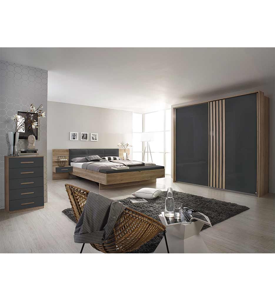 #ARMOIRE GRISE 2PT 226*210- MOSBACH-A4M26-5G38