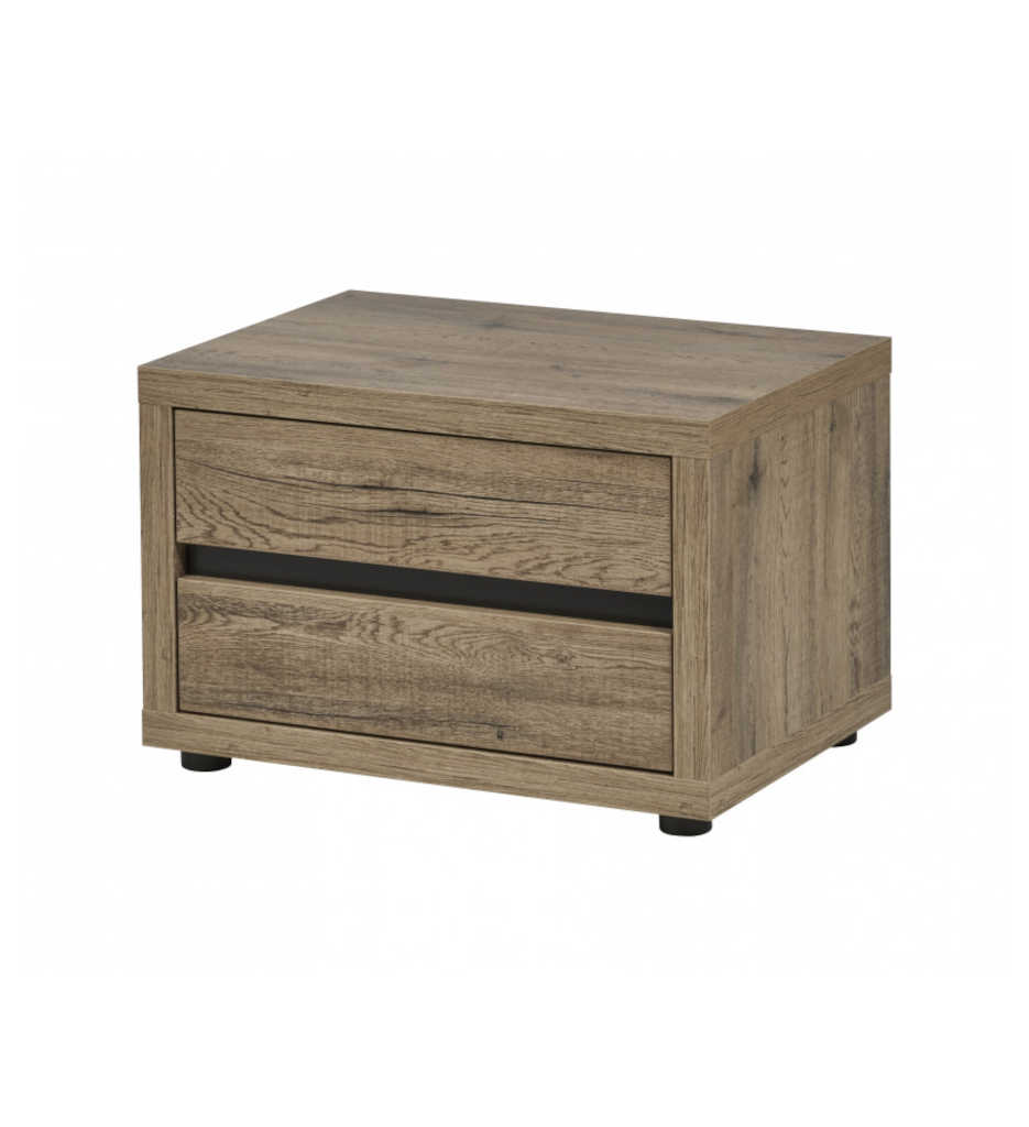 CHEVET 2T/OLIVIA SCARLET OAK