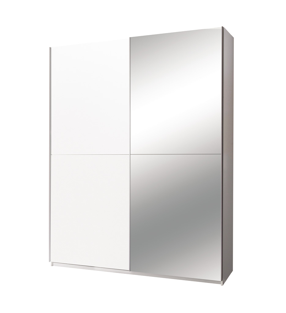 #ARMOIRE 2PT+MIR/BLANC-PULS-58-031-13 BLANC
