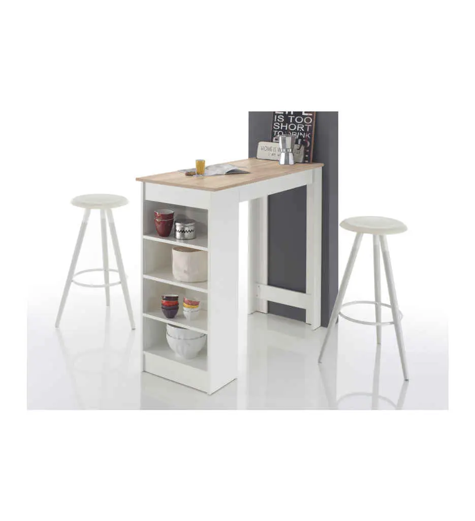 TABLE BAR BLC/BOIS MOJITO STO 83-694-68 9