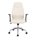 #FAUTEUIL DE BUREAU BLANC BRONTES CBA 192152