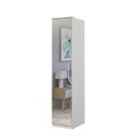 #ARMOIRE 1PT-MIROIR-45CM-2497KL57 -OPTIMA-BLANC