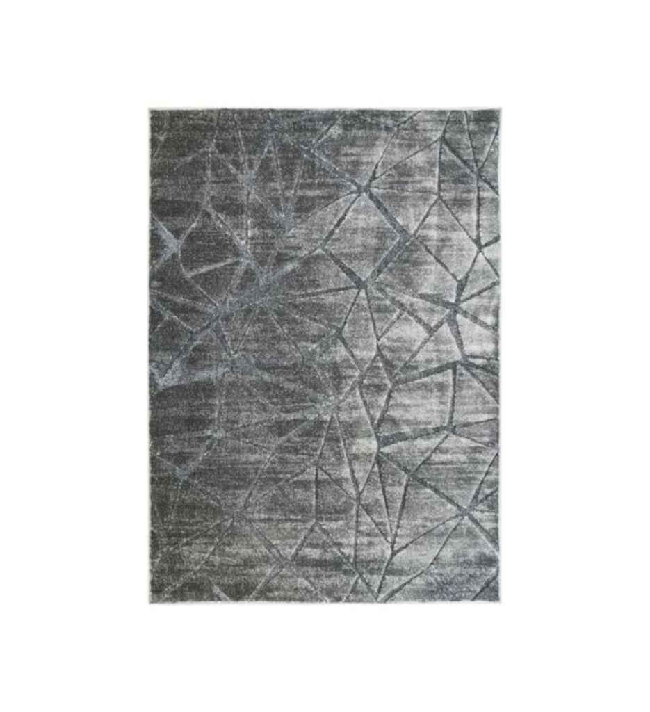 TAPIS SOFT TRIANGLES gris 140x200 AL 140299