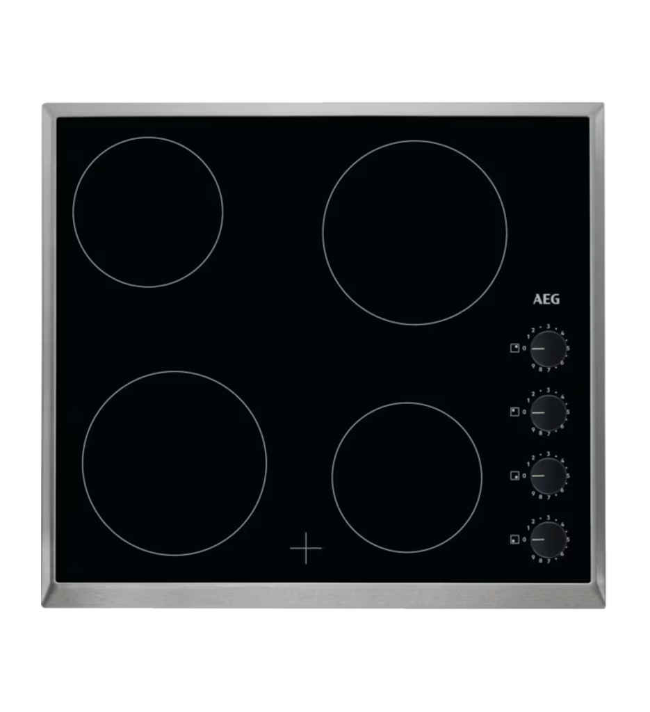 # PLAQUE VITRO 60CM 4 FOYERS °AEG HK614000XB