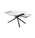 #TABLE 130/190CM-BLANC-CERAMIQUE-58500BL-BRIGA