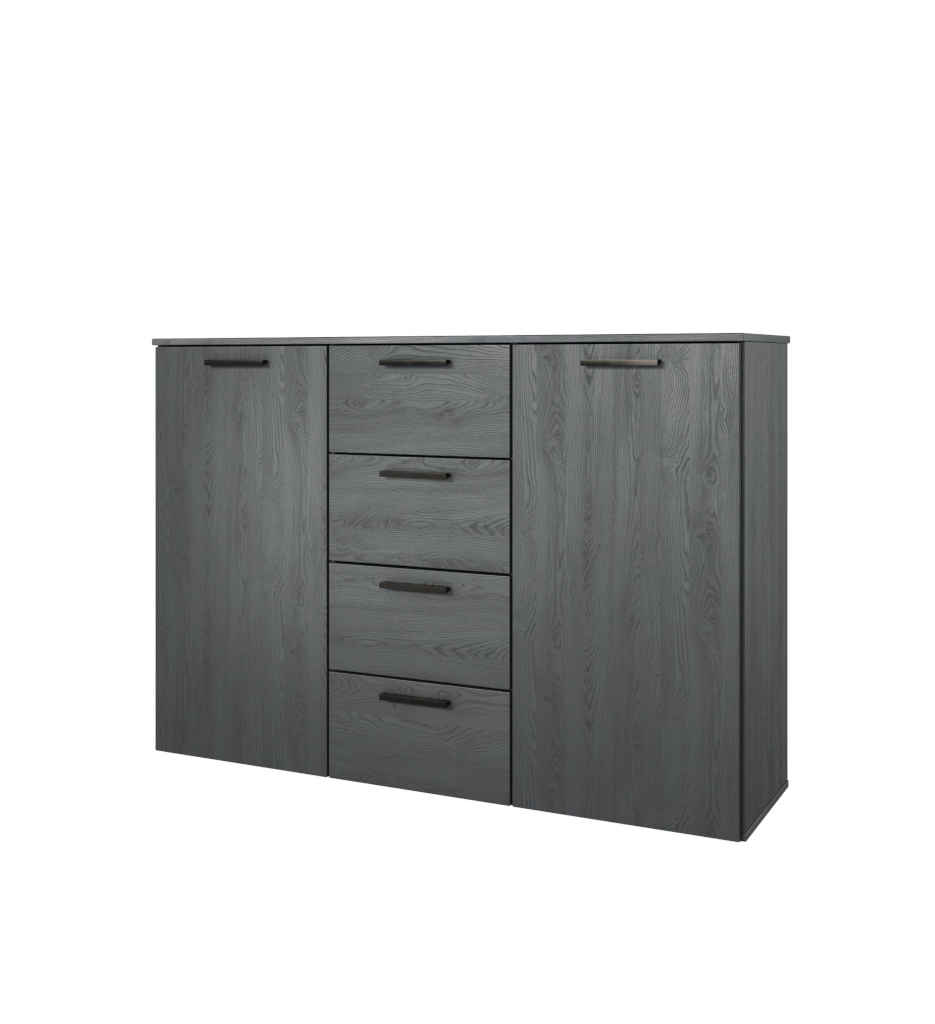COMMODE 2PT/3T-24CBEA26-GALAXY CARBON