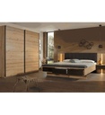 LIT 160*200 CM + 2 CHEVETS+LED INCLUS-CHENE ARTISAN-BLACK OAK-AG317.0BJ4.61-APOLLON