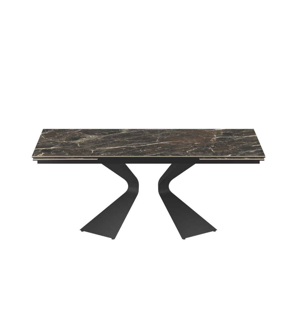 TABLE CERAMIQUE 180(280)CM-MARON-ALICANTE-57500MA