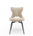 CHAISE VELOURS LIN PIVOTANTE 180°-15421LI  - MONICA