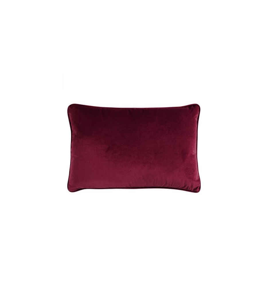 Coussin en velours rouge 60x40- AL 604137