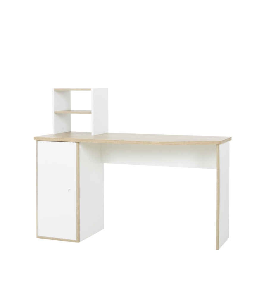 #BUREAU-CHATAIGNER NATUREL /BLANC-1G2R150-MATIS
