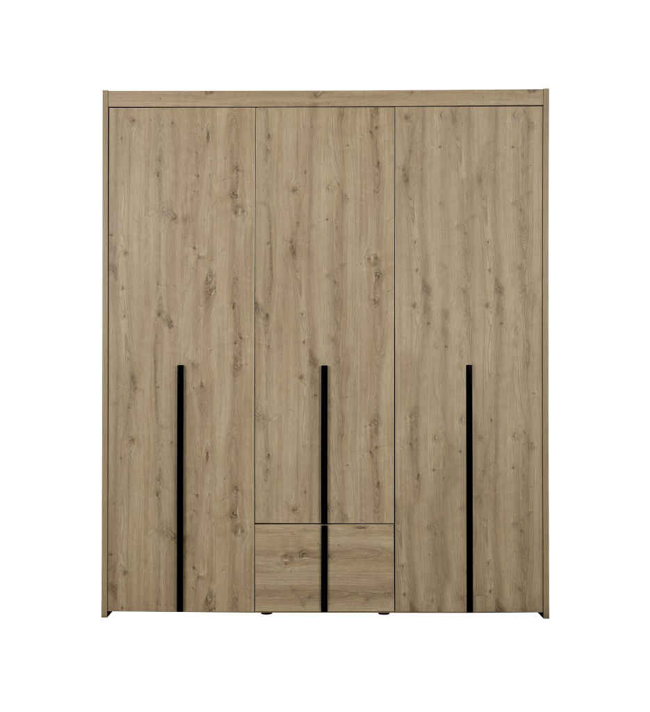 ARMOIRE 3 PORTES + 1 TIROIR-CHENE  ARTISAN-1H3S280-TREVOR