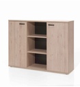 RANGEMENT 2 PORTES 3 NICHES CHENE PRINTEMPS RIO1 G