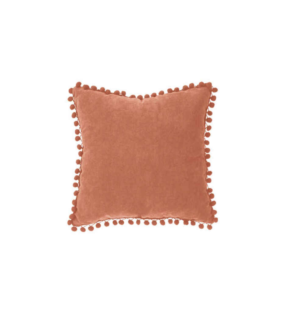 COUSSIN POMPONS TERRACOTTA JJA 131656N