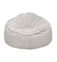 Pouf velours blanc BIGGY