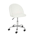 Chaise de bureau Geos bouclette blanc 194613B