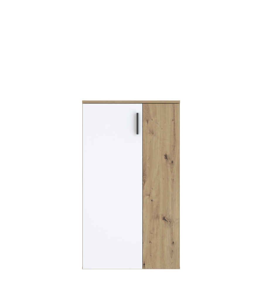 RANGEMENT 2 PORTES CHENE ARTISAN/BLANC MAT BOOTS BTS321-C830