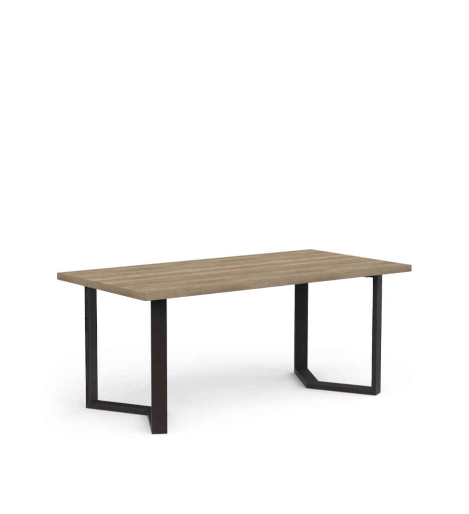 #TABLE FIXE 180X90 PIED "V"HALIFAX/NOIR "463450"STOUT