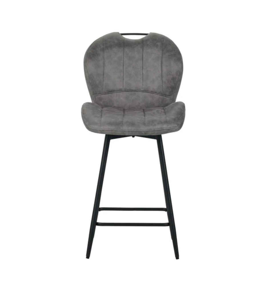 TABOURET DE BAR TAUPE-16237TA -BURTON