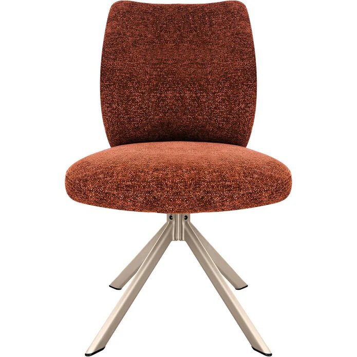 #CHAISE PIVOTANTE-TISSU TERRA COTTA-52953TC-PITT