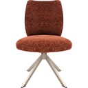 #CHAISE PIVOTANTE-TISSU TERRA COTTA-52953TC-PITT