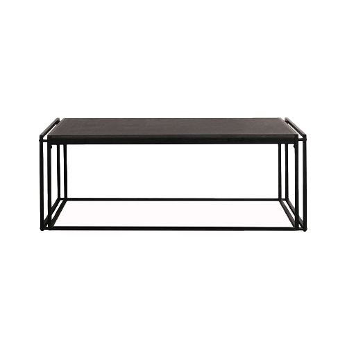 Table basse rectangulaire METTALIC