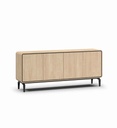 BAHUT-215 CM-DR2 BRUSHED SAND OAK NATURE+BLACK-LAGODR2 K840BL-LAGO