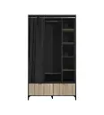 #KIT DRESSING-2 TIROIRS-121.5CM-ARTISAN/NOIR-606795-QUOTIDIEN
