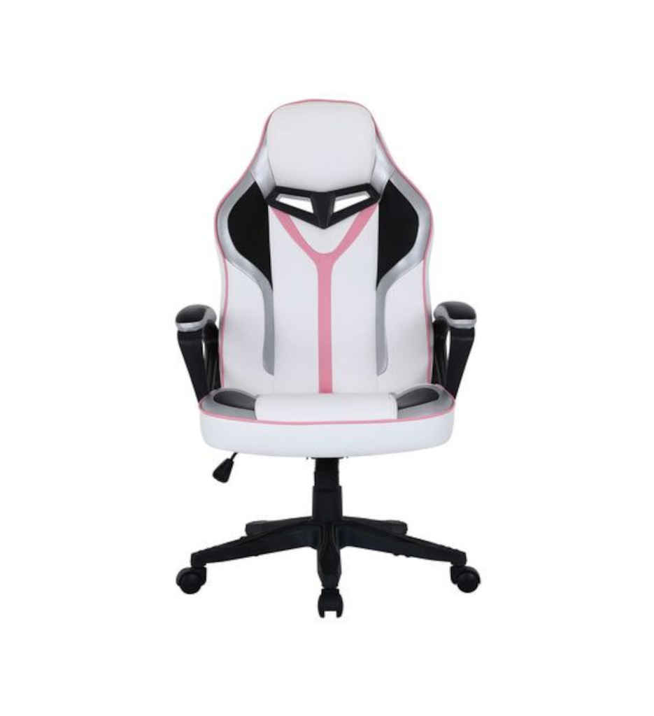 Fauteuil gaming bicolore Blanc/Rose DUMB
