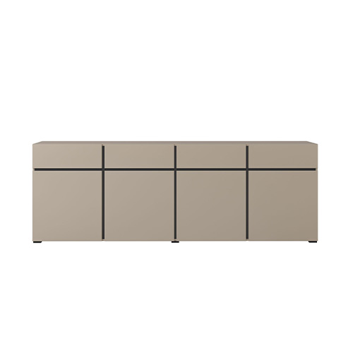 BAHUT 4 PORTES/4 TIROIRS -225 CM-24CWMY25-CONGO/CONGO BLACK-CROSS