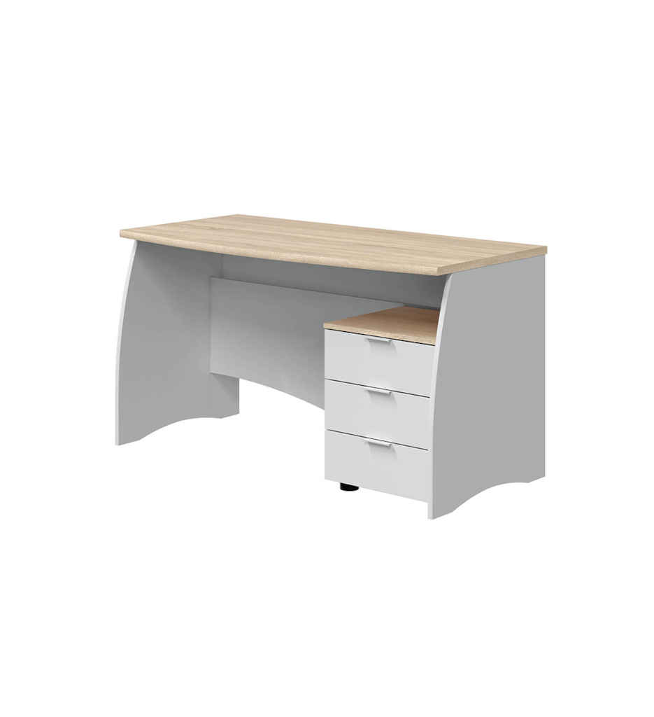 #Bureau ESTIL 0F4625A  BLANC / CHÊNE  CANADIAN