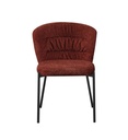 #CHAISE TISSU TERRACOTTA-25710TC-CALVI
